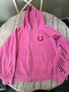 Unk Girls Pink Full-Zip Hoodie Jacket
